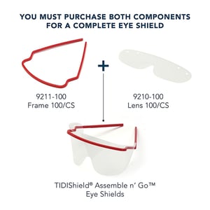 TIDIShield Assemble 'n Go protective eyewear glasses and frames assembly graphic