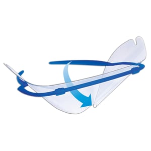 TIDIShield Flip 'n Go Eyewear filp down directional graphic 