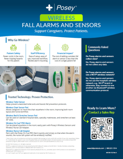 posey wireless fall prevention sensor portfolio