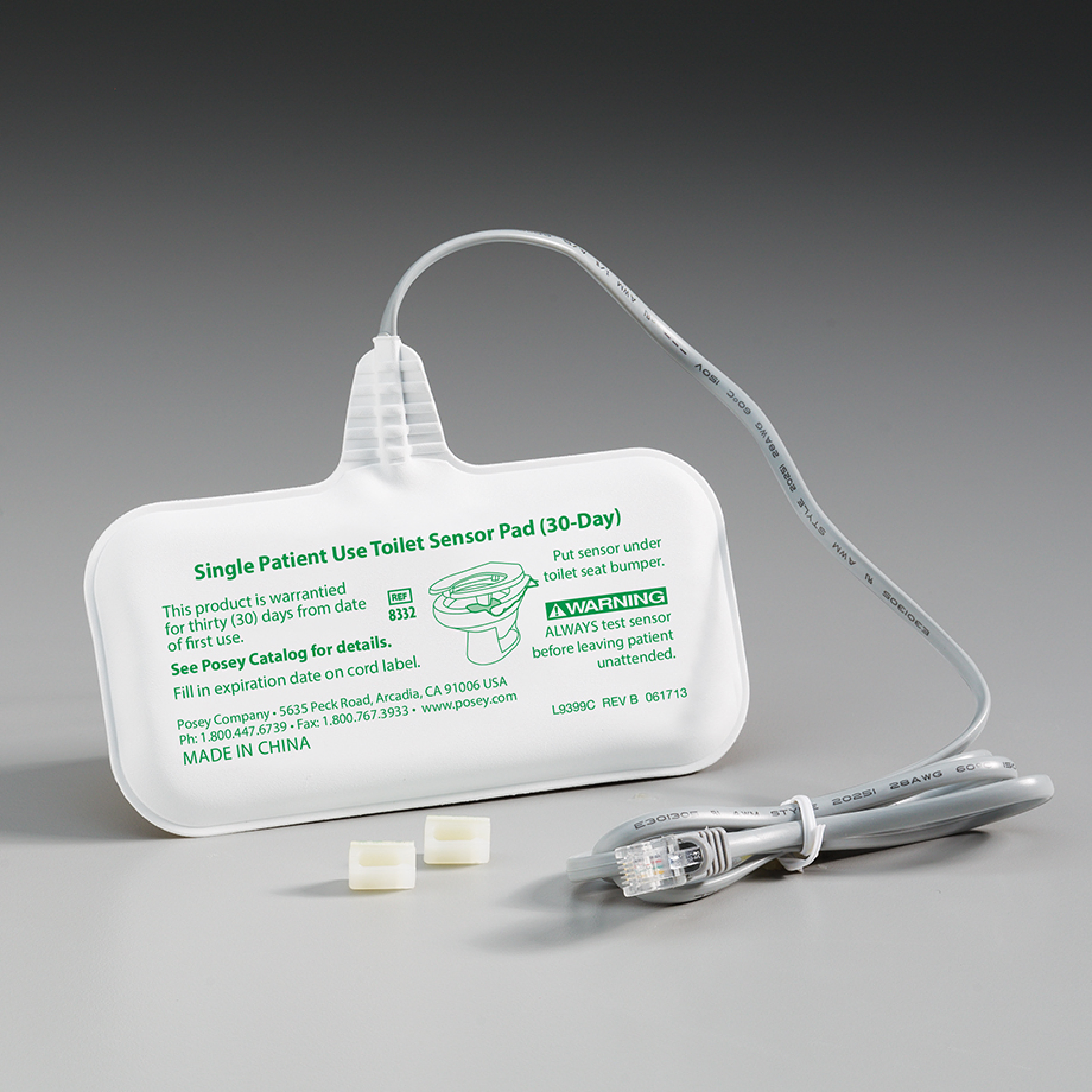 Wired Hospital Toilet Sensor Pad Wired Posey Toilet Seat Alarm TIDI